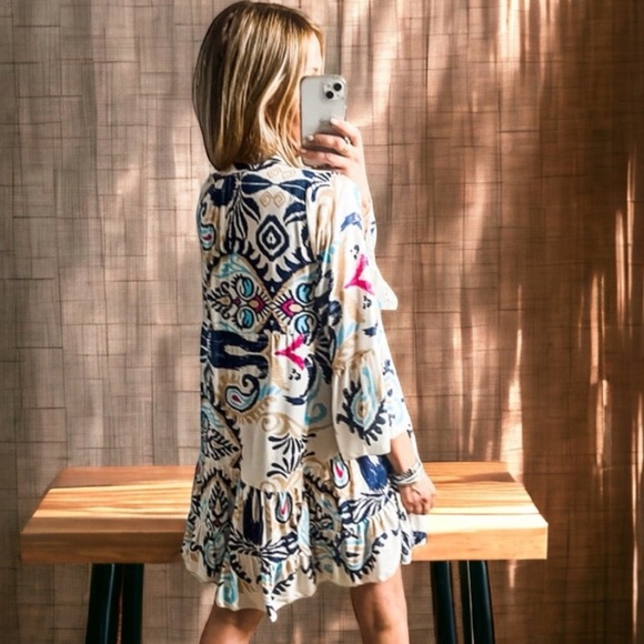 Boho flowy mini dress - Picture 3 of 5